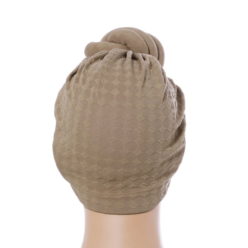 New Solid Color Ethnic Baotou Hat Three Dimensional Twist Ball Turban Hat Indian Hat_voghion.com