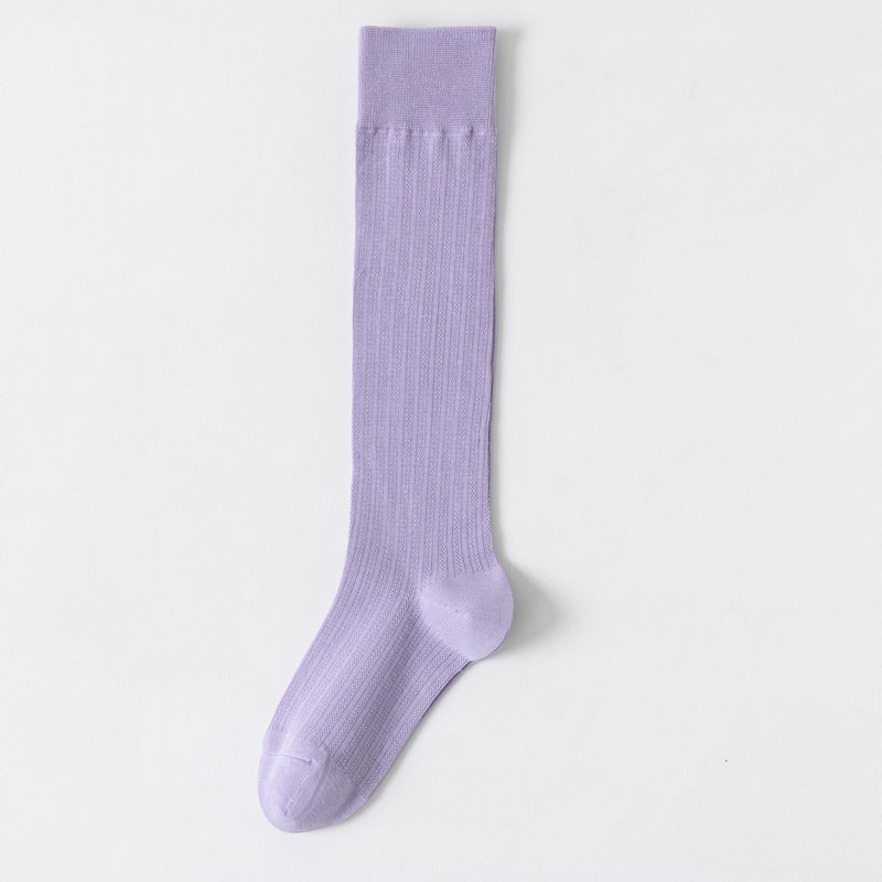 Calzini estivi Morandi Color da donna, calzini sottili al polpaccio in puro cotone, calzini da yoga, non fanno cadere il tubo, calze che assorbono il sudore_voghion.com