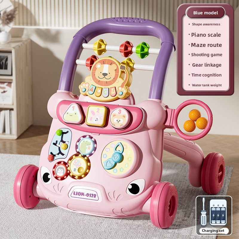 Andador de juguete para bebés, estación de apoyo para que los bebés aprendan a caminar, carrito, andador antivuelco_voghion.com