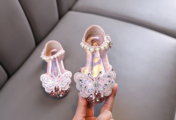 Nuove scarpe da ballo per bambine, principessa, con diamanti, singole, da donna_voghion.com