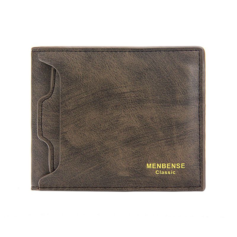 Kjiuyou Men Wallet Slim Multi-slots Short Frosted Large Capacity Detachable Card Holder Leather Bi-fold Male Business Pocket Wallet Daily Use_voghion.com