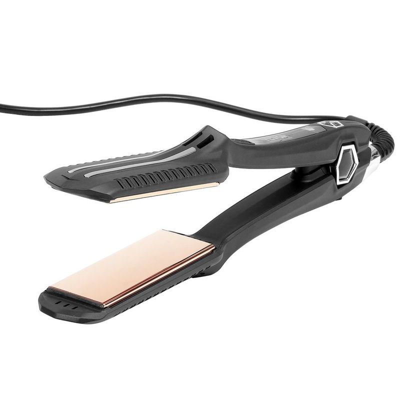 Hair Straightener, 1.5-inch Titanium Flat Iron, Dual Infrared Hair Straightener Flat Iron With LCD Display And 19 Temp Levels - 210°F To 450°F, Dua_voghion.com
