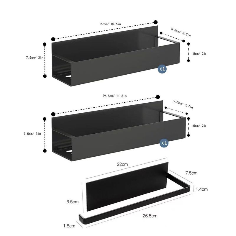 Support magnétique pour rangement d'ustensiles de cuisine, sans perçage, pour épices, réfrigérateur_voghion.com