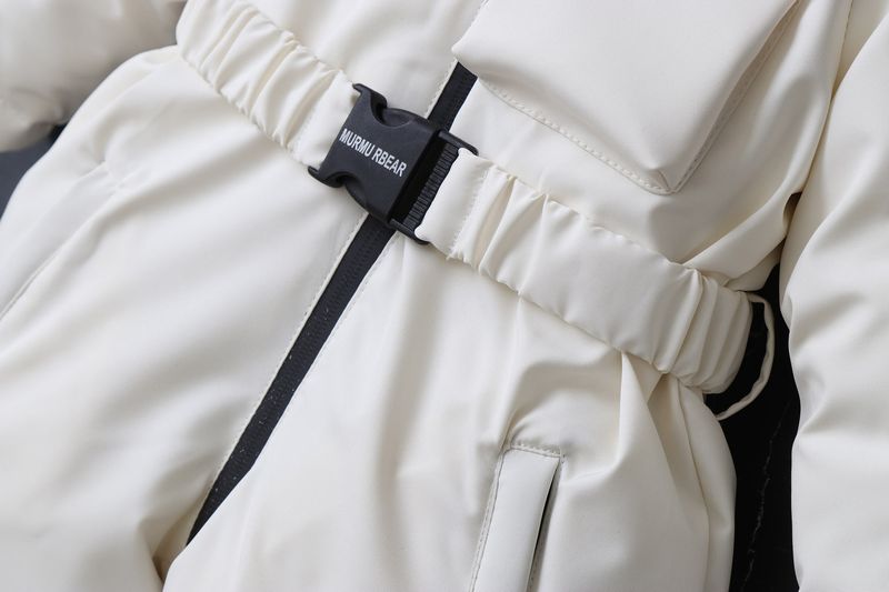Traje de nieve infantil con forro polar – Pelele de invierno ultracálido con capucha (90-120 cm) – Mono de esquí unisex con cremallera completa para niños pequeños_voghion.com