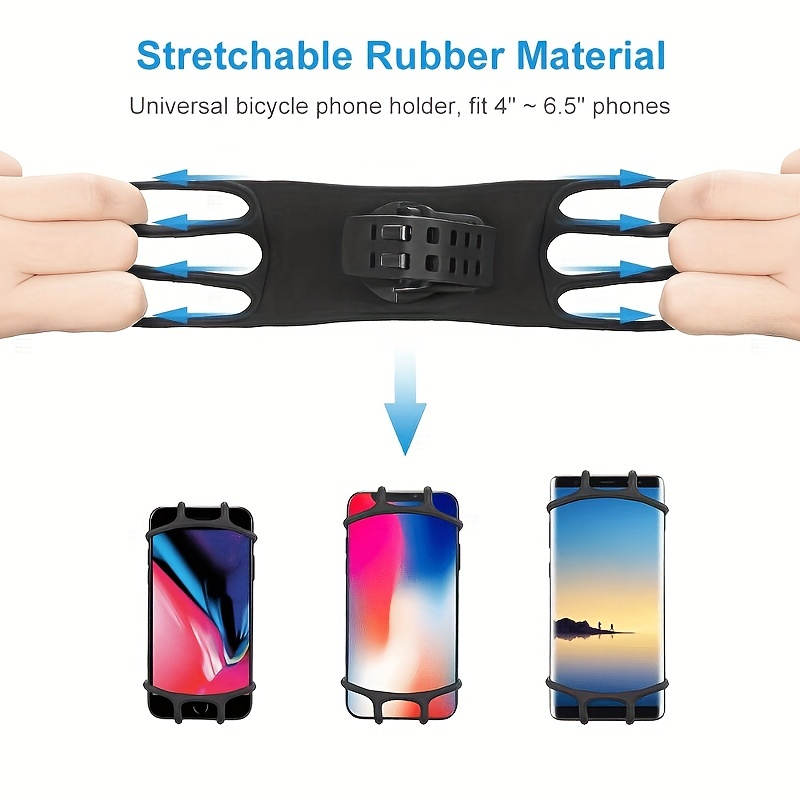 Suport pentru telefon cu rotație la 360° pentru ciclism, husă din silicon pentru ghidon, pentru bicicletă_voghion.com