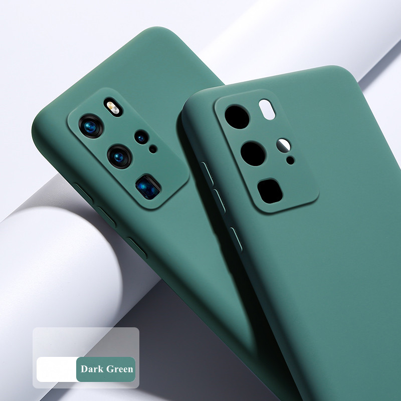 Boucho Luxe Vloeibare Siliconen Voor Huawei P40 Pro+ P20 P30 lite Mate 20 30 honor 10 20 30S X10 V30 Camera Bescherming Zacht_voghion.com