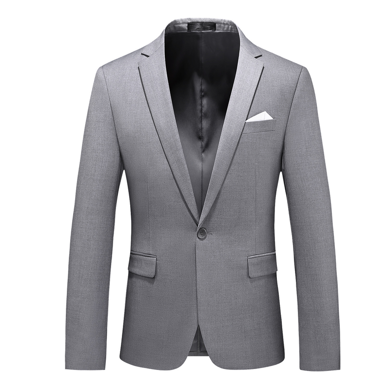 CT 2025 Autumn New Men's Solid Color One-Button Blazer Plus Size Fashion Slim Fit Suit Jacket For Men_voghion.com
