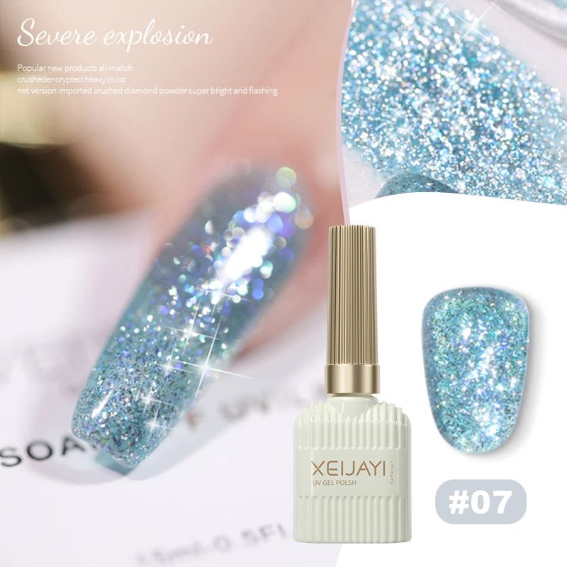 Nails Art & Tools Internet-Berühmtheit gebrochener Diamant-Glitzerkleber neues Produkt brillanter Disco-Pulverkleber Nagelkunst gebrochener Diamantkleber_voghion.com