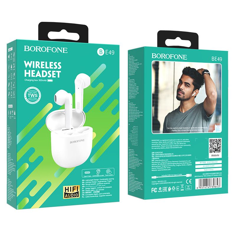 Music Festival BE49 Nya äkta trådlösa Bluetooth-hörlurar med hög ljudkvalitet för utomhussport och löpning_voghion.com