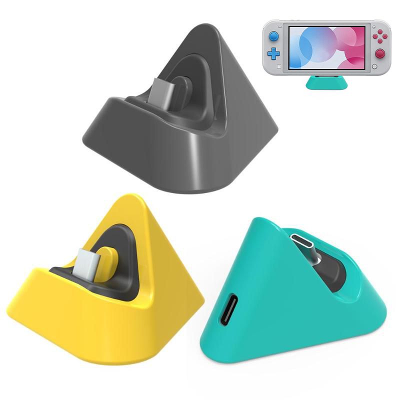 Nešiojama įkrovimo stotelė, skirta „Nintendo Switch Lite“ C tipo įkrovimo stovui, įkrovimo stovui, įkrovimo stovui, jungiklio OLED priedams_voghion.com