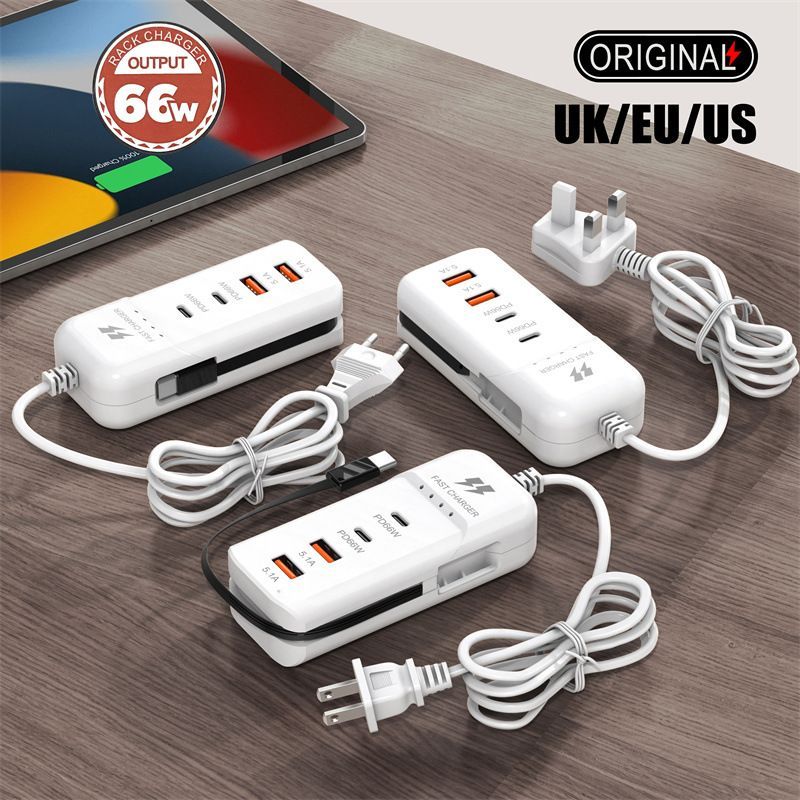 Mobiele telefoonoplader PD + USB-oplaadkop met meerdere poorten, geschikt voor Android 3.1a-aansluiting type C_voghion.com