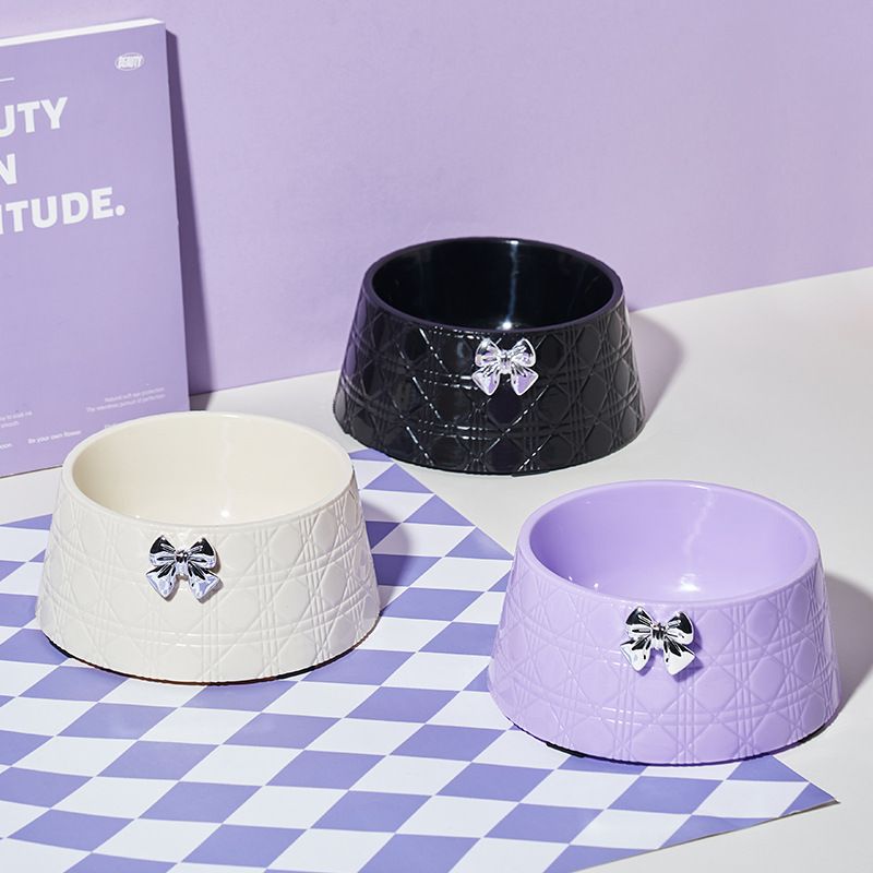 Gamelle antidérapante pour chat, protection du cou et de l'arc, grande capacité, nouvel ustensile pour nourriture pour chien_voghion.com