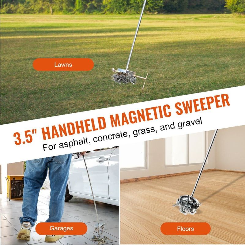 Telescoping Magnetic Sweeper Pickup Tool 3.5inch Handheld Screws Parts Finder With 35LB Pull Capacity Retractable Handle 8.3 T_voghion.com