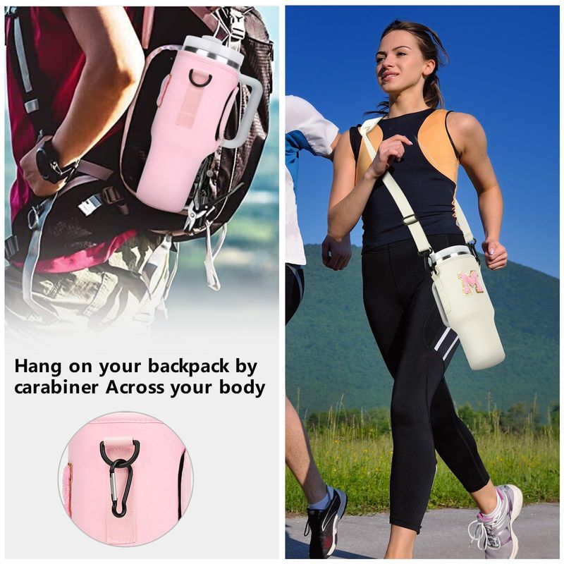 Ice Tyrant Becher-Taschengurt, verstellbarer Auto-Wasserflaschenbezug, Kälteisolierungsschutz, Becherbezug_voghion.com