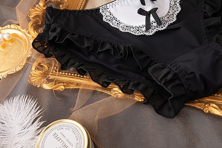 Intimo Mutandine a vita bassa in seta ghiaccio Mutandine in pizzo Mutandine da donna_voghion.com