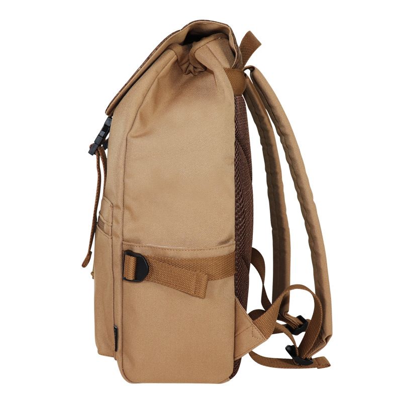Suitable For All Seasons Eco-friendly Recycled Material Backpack Casual Drawstring Woven Fabric Large Capacity Laptop Travel Canvas School Bag_voghion.com