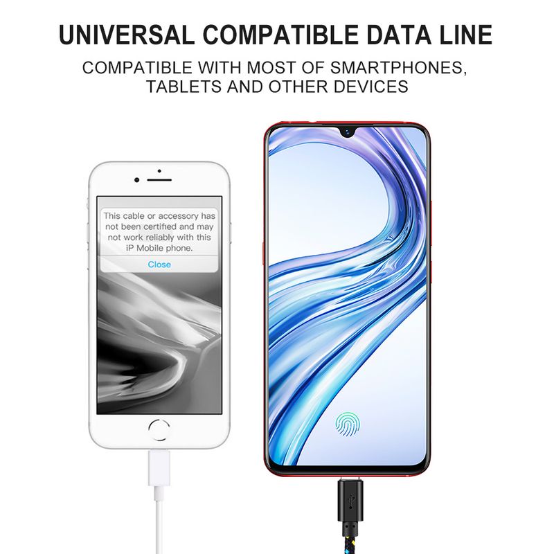 OLAF Nylon Braided Type 1M 2M 3M Data Sync Fast Charging USB C Cable For Samsung S9 S10 Xiaomi Mi9 Mi8 Huawei Type-C_voghion.com