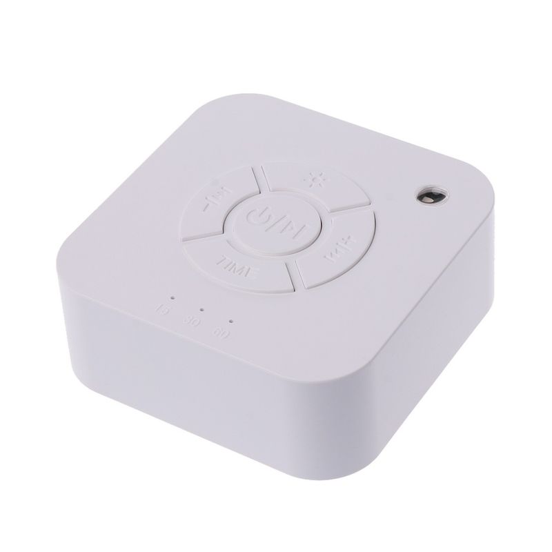 White Noise Machine USB Rechargeable Timed Shutdown Sleep Sound Machine For Sleeping & Relaxation For Baby Adult Office Travel_voghion.com