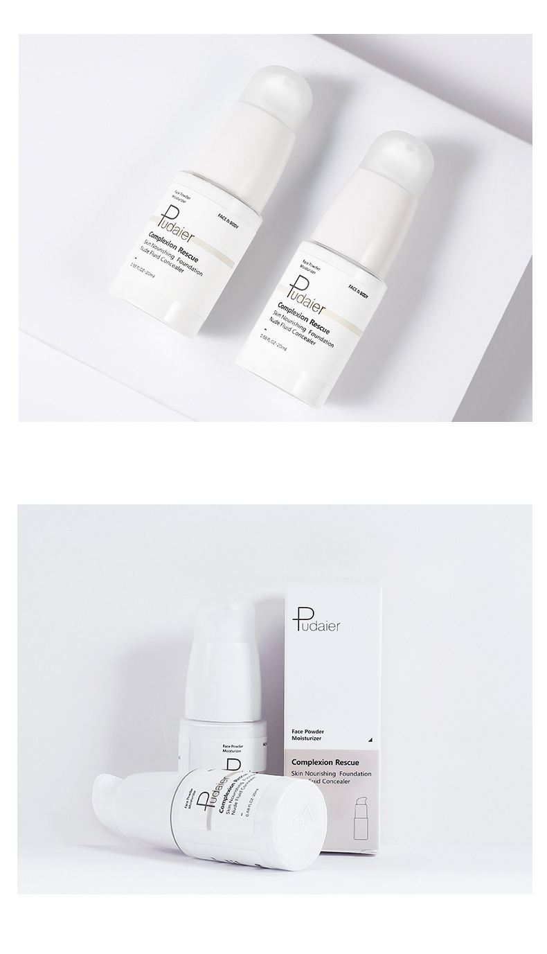 Portable Lightweight Airy Pudaier Color-Changing Foundation Liquid Long-Lasting Brightening Concealer For All Skin Types_voghion.com