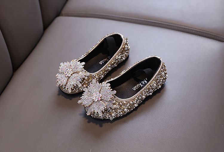 Neu Dame Baby Mädchen Mädchen Prinzessin Diamant Einzelnen Schuh Schuhe Dance_voghion.com