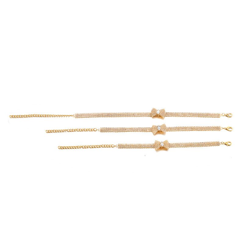 Collana con fiocco e diamanti sciolti per animali domestici, accessori in zircone, accessori per cani e gatti, collare regolabile, taglia unica_voghion.com