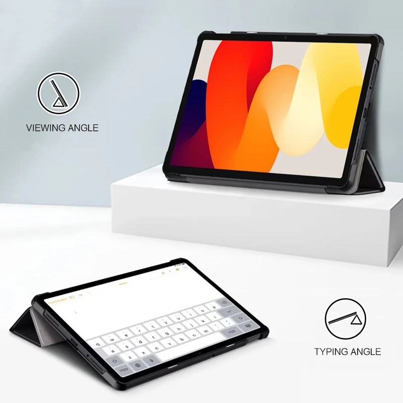 IUYU Capa Xiaomi Redmi SE 11" 2023 Capa protetora de couro magnético para tablet para RedMi Pad Se 11 polegadas Suporte_voghion.com