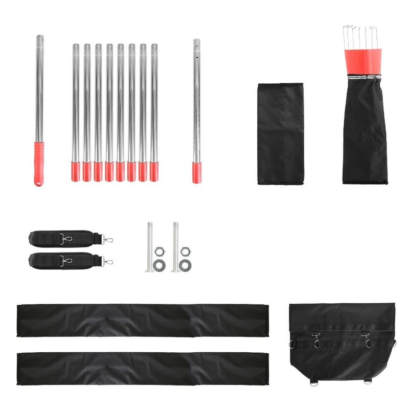 13.43FT High Reach Fruit Picker Pole With Harvest Bag Heavy Duty Fruit Picking Tool With Basket Funnels Collection Bag For Mang_voghion.com