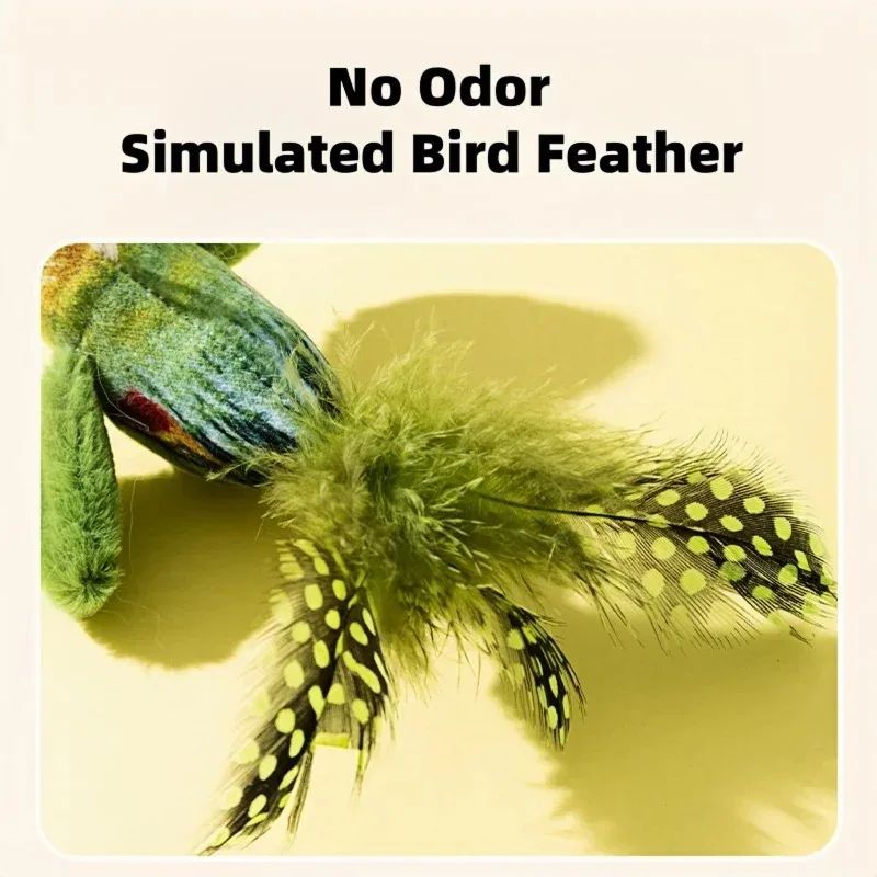 Interactive Plush Bird Toy For Cats_voghion.com