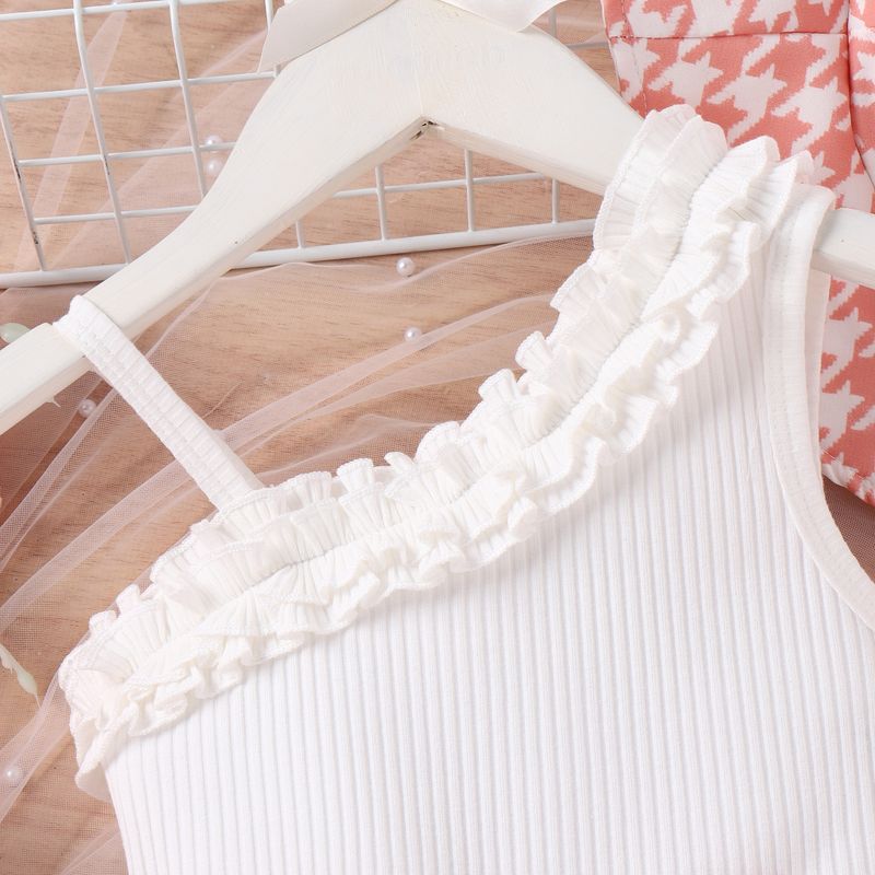 2024 Estate Scuola Primaria e Secondaria per Bambini in Legno Orecchio Pit Striscia Diagonale Spalla Sling Mille Uccelli Griglia_voghion.com