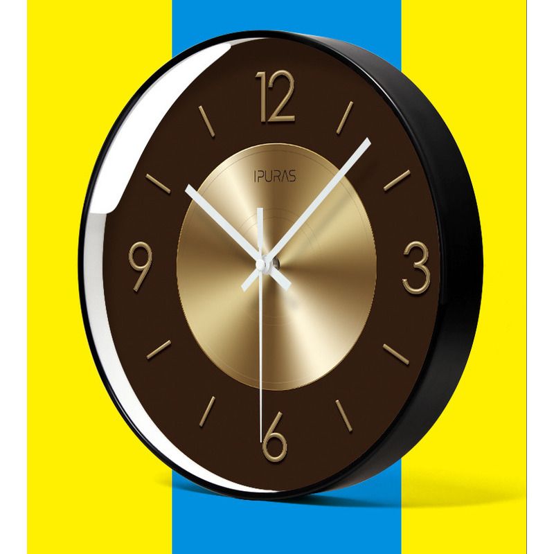 Yipula 7077 Light Luxury Simple Modern New Decorative Home Silent Watch Living Room Wall Clock_voghion.com