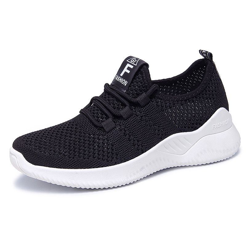 Damen Große Damenschuhe Damen Freizeitschuhe Atmungsaktive Fly-woven Einzelschuhe Sneakers Damen_voghion.com