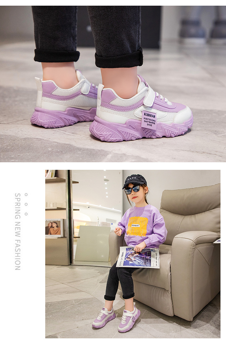 2024 frühjahr Neue kinder Sport Mädchen Casual Mesh Atmungsaktive Leichte Laufschuhe Student Kleine Weiße Schuhe_voghion.com