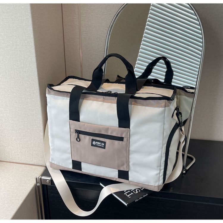 Modieuze lichtgewicht sport-fitnesstas Grote capaciteit Verplaatsbare draagbare opbergtas Schoenen Droog en nat Scheiding Yoga-trainingstas_voghion.com