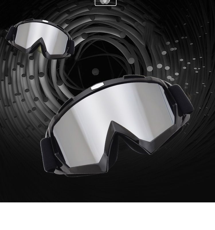 Cycling Eyewear Motorcycle Goggles Outdoor Motorcycle Goggles Cross-country Goggles Helmet Glasses Single-layer Ski Goggles Riding Glasses_voghion.com