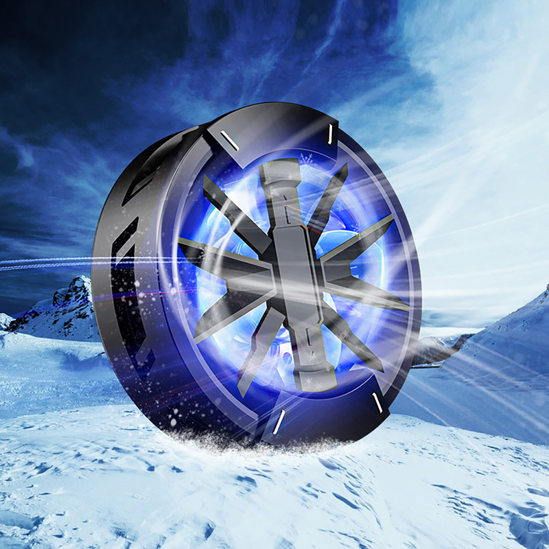 Kunjiuyou Phone Cooler Magnetic Semiconductor Refrigeration Universal Quick Cooling Mobile Phone Tablet Cooling Fan For Gaming-Black_voghion.com