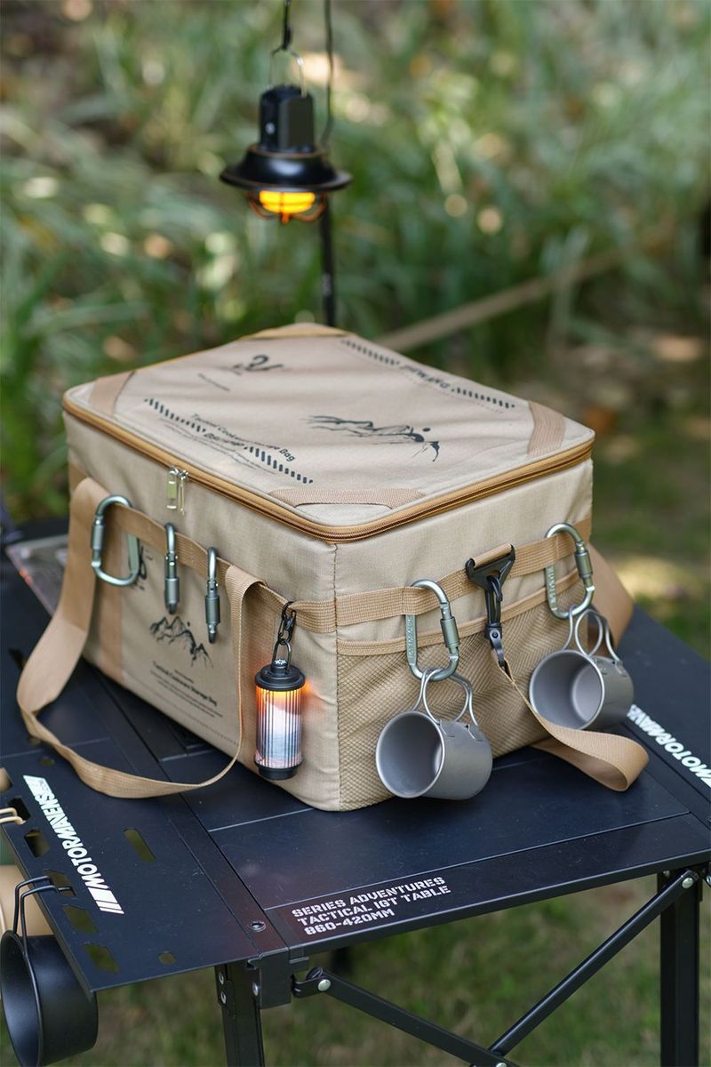 New Multifunctional Camping Tactical Storage With Table Board, Portable Handheld Equipment Outdoor Organizer Bag_voghion.com