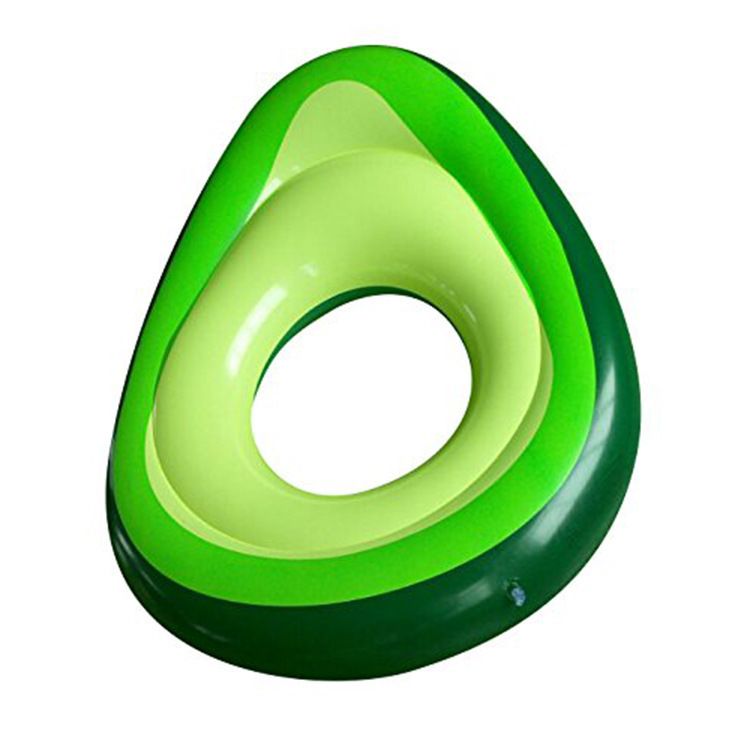 Svømmering Avocado Flydende Seng Varm Oppustelig Redningsbøje På Vand_voghion.com