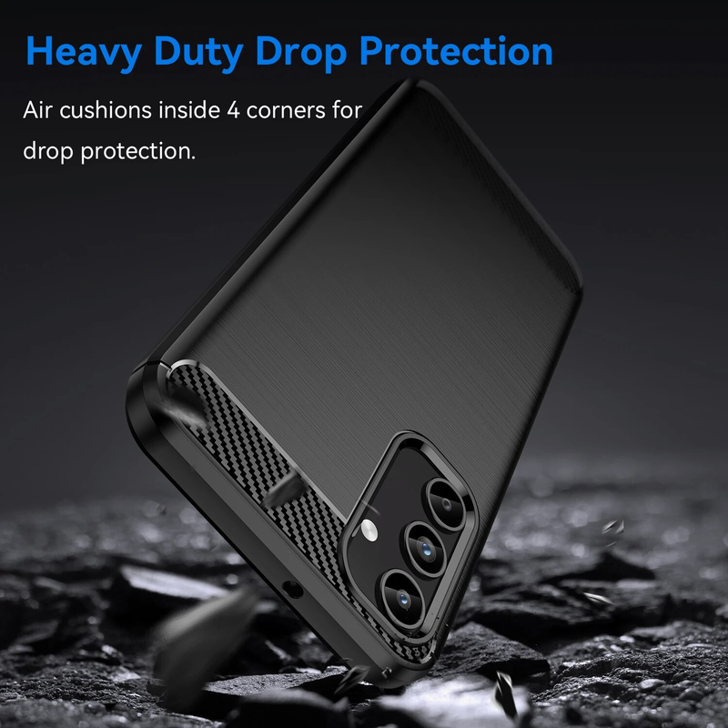 Carbon Fiber Texture TPU Case for Samsung Galaxy A15 5G A25 A35 A05 A14 A34 A54 A04 A13 Shockproof Phone Protective_voghion.com