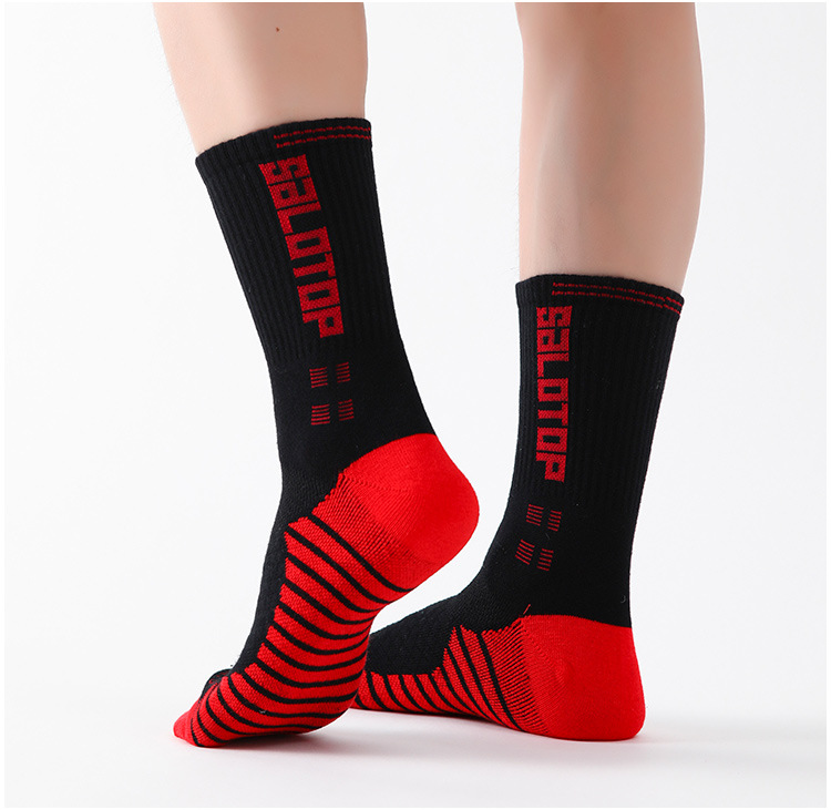 Socks For Men, Professional Medium High Top Basketball Practical Sports Long Tube Socks, Sweat-absorbing And Odor-proof_voghion.com