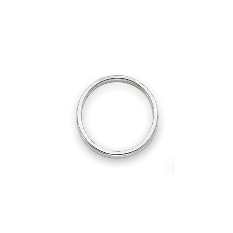 10K White Gold Polished 2mm Stackable Band Size 4_voghion.com
