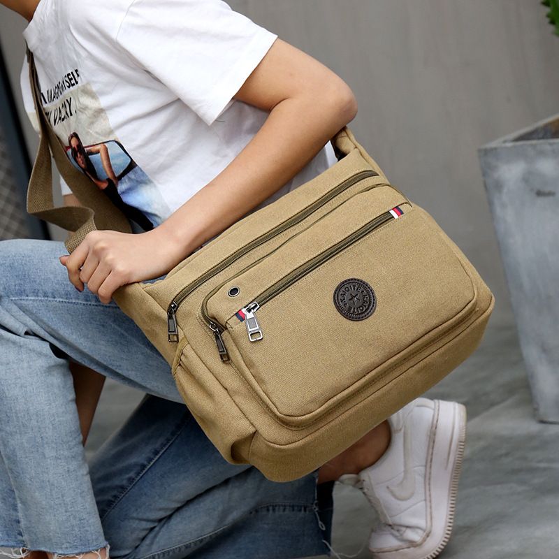 Nuova borsa a tracolla da uomo in tela, multifunzionale, per esterni, stile britannico_voghion.com