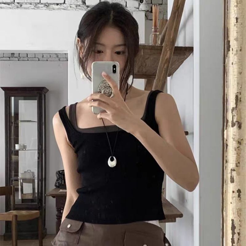Collier pendentif goutte géométrique minimaliste pour femme avec cordon noir réglable, à porter au quotidien, à retirer, tendance, en métal argenté_voghion.com