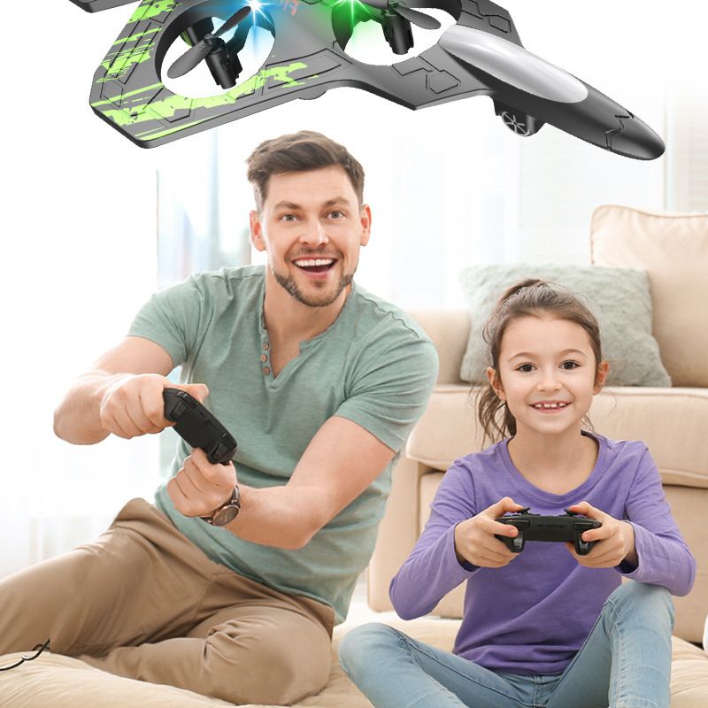 Espuma controle remoto aeronave drone planador queda resistente quadricóptero brinquedos infantis_voghion.com