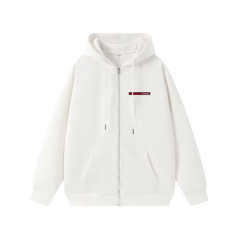Ropa para hombre 25 Sudadera gruesa para hombre, estilo primavera y otoño, americana, doble capa, versátil, color sólido, chaqueta con capucha de marca de moda 03_voghion.com