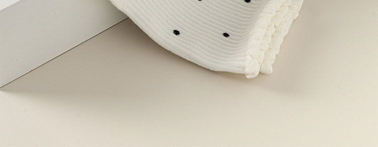 Damen-Socken, mittellang, Herbst/Winter, Trendig, Grau, Vielseitig, Rüschenrand, Flor, Polka-Dots, Schleife, Lange Socken, Vielseitig, Lang, Herbst/Winter, Style Ins Trend, Grau, Gerüscht, Rand, Flor, Polka-Dots, Schleife, Lange Socken_voghion.com