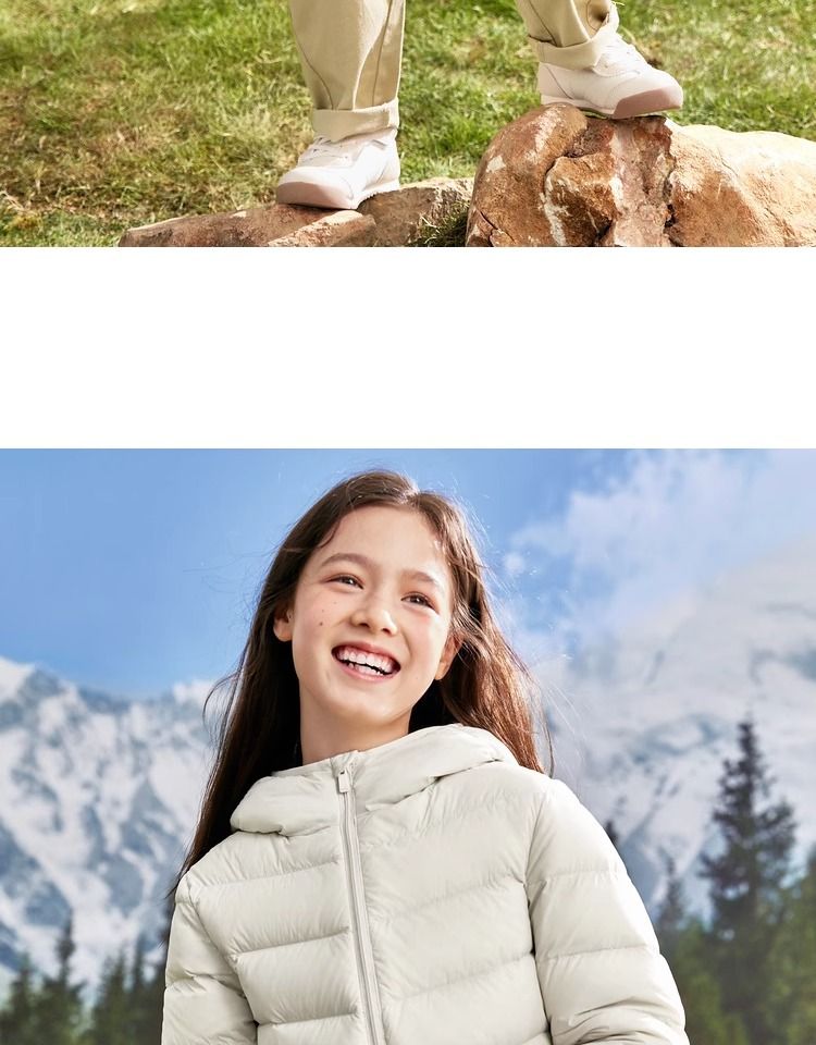 Chaqueta ligera de plumón con capucha para niños - Abrigo de invierno cálido para niños y niñas (90-140 cm) - Suave y cómoda_voghion.com