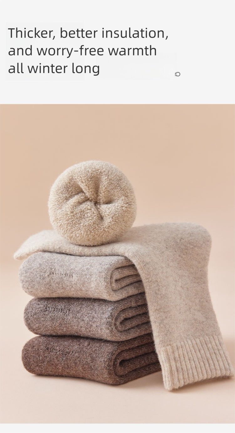 Calzini da trekking da uomo in pura lana, caldi e spessi, per autunno e inverno, a metà polpaccio, all'ingrosso, per uomo_voghion.com