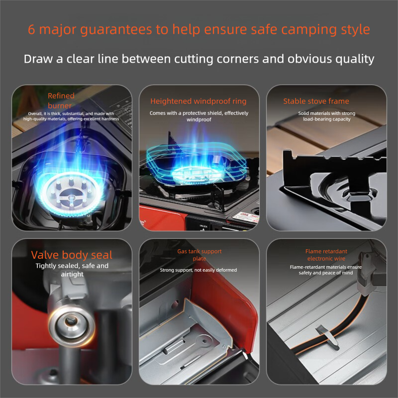 Jinyu Portable Outdoor Gas Camping Household Explosion-Proof Cassette Stove Cookware_voghion.com