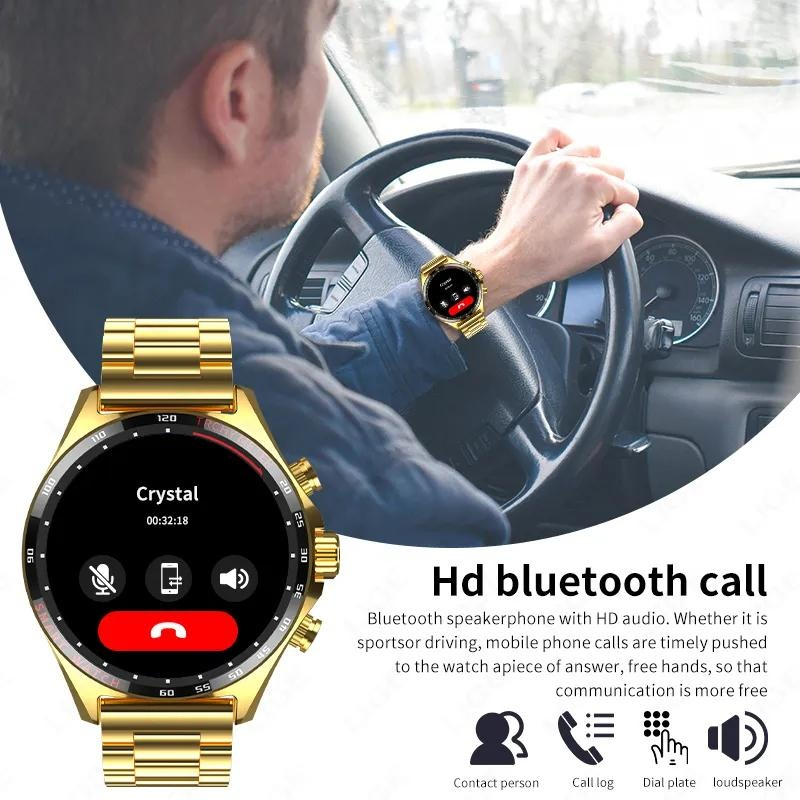 NORTH EDGE GPS Smart Watch for Men Bluetooth Call Receive/Dial, Fiess Tracker 1.58" HD Full Touch Screen with Heart_voghion.com