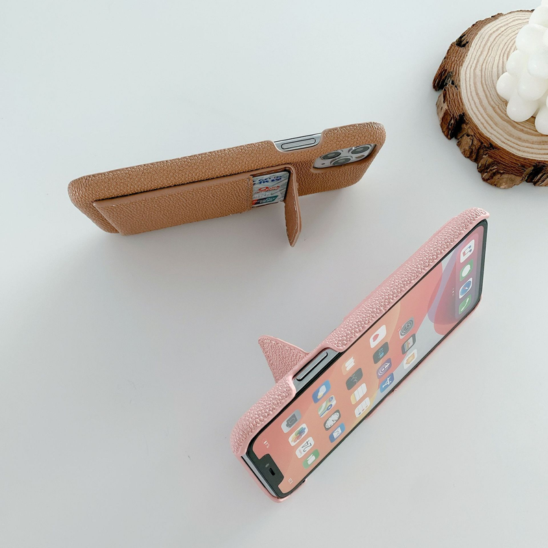 Mobile phone case card holder mobile phone case suitable for iPhone 15 protective cover Apple 14/12 multi-function protective case foreign trade_voghion.com